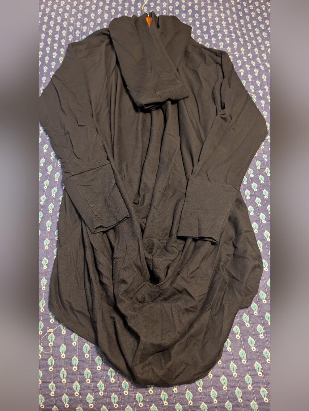 Marcella Firenze Black 🖤 Oversized Hoodie Tunic XL - Picture 9 of 9